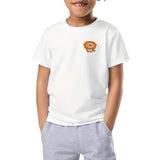 Leeuw Patch Cartoon Iron On op een wit t-shirtje