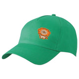 Leeuw Patch Cartoon Iron On op een groene cap