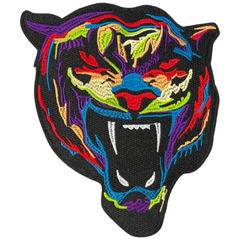 Panter Zwart XL Strijk Embleem Patch