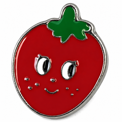 Aardbei Tomaat Ogen Emaille Pin