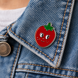 Aardbei Tomaat Ogen Emaille Pin