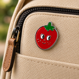 Aardbei Tomaat Ogen Emaille Pin