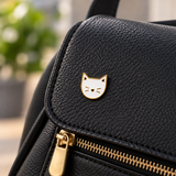 Poes Kat Wit Emaille Pin