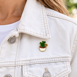 Cactus Woestijn Plant Emaille Pin