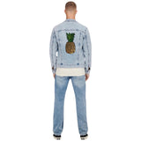 Ananas Paillette XL Strijk Embleem Patch