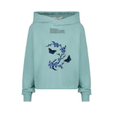 Bloesem Bloemen Vlinder Strijk Embleem Patch Set Blauw