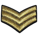 Rangstrepen Military Strijkpatch – Iron-On Emblem