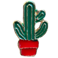 Cactus Arm Cactus In Pot Emaille Pin