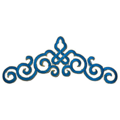 Cosplay Sequins Venetiaans Kant  Strijk Applicatie Patch Licht Blauw