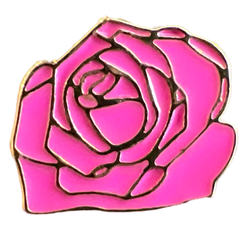 Roos Emaille Pin Rose