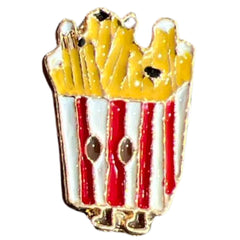 Friet Bakje Met Oogjes En Voetjes Emaille Pin
