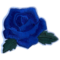 Roos Strijk Applicatie Patch Embleem Blauw