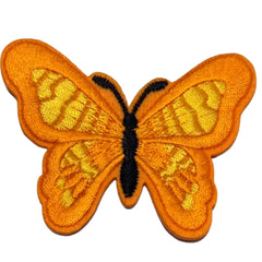 Vlinder Oranje Strijk Applicatie Embleem Patch