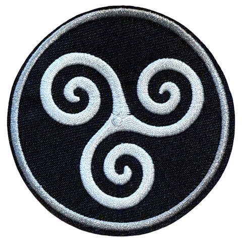 Keltisch Triskell Symbool Patch – Celtic Iron-On Emblem