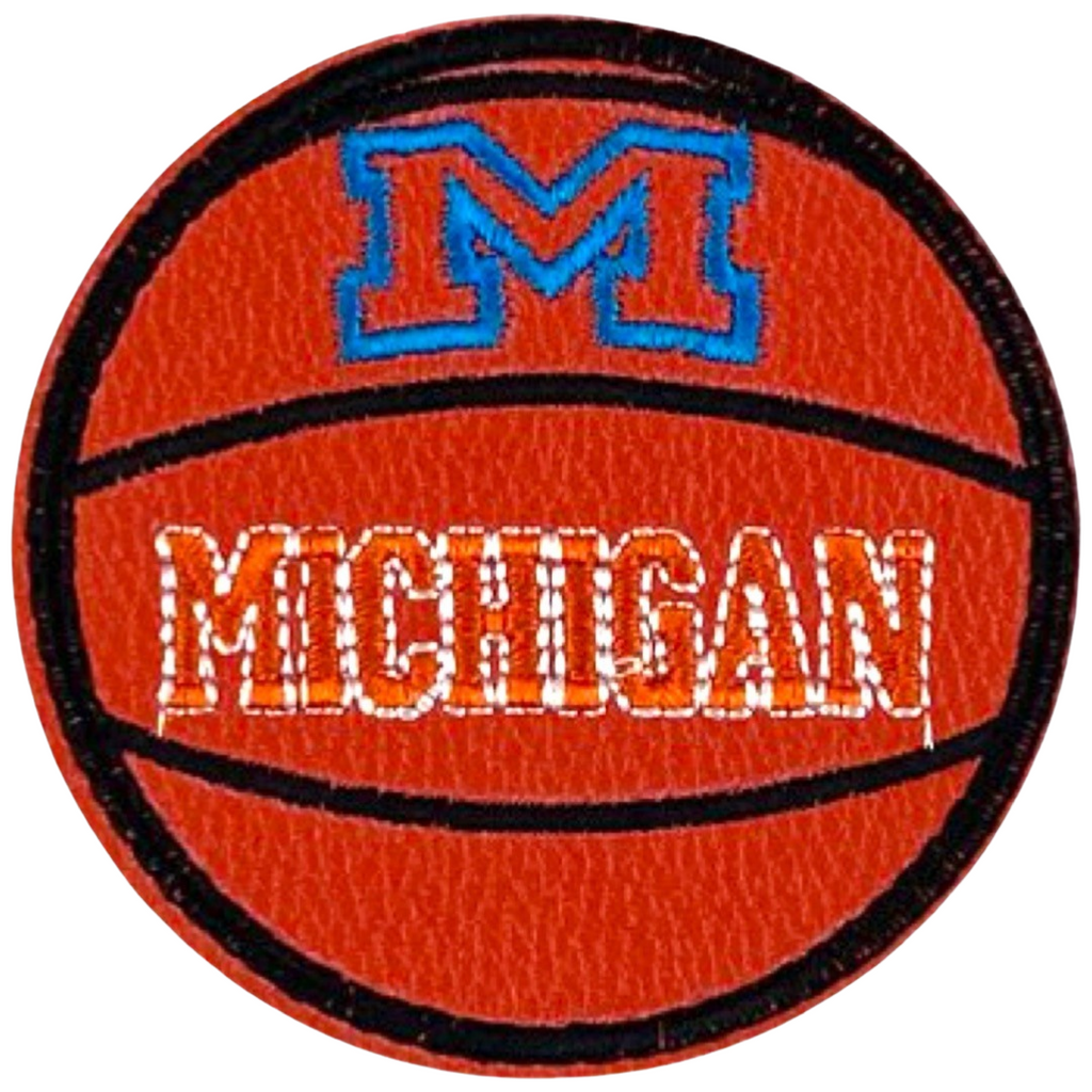 Basketbal Michigan Strijk Embleem Patch