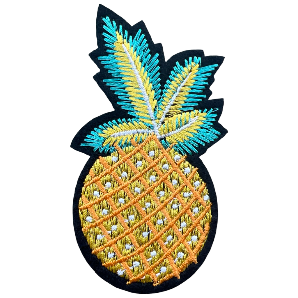 Ananas Met Kruin Strijk Embleem Patch