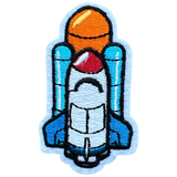 Raket Spaceshuttle Strijk Embleem Patch