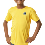 Spookje Comic Style Strijk Embleem Patch op een geel t-shirtje