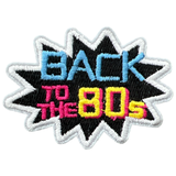 Back to The 80s Tekstwolk Strijk Embleem Patch