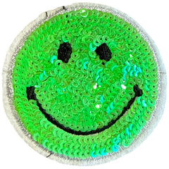 Smiley Strijkpatch Sparkle Sequin Iron On