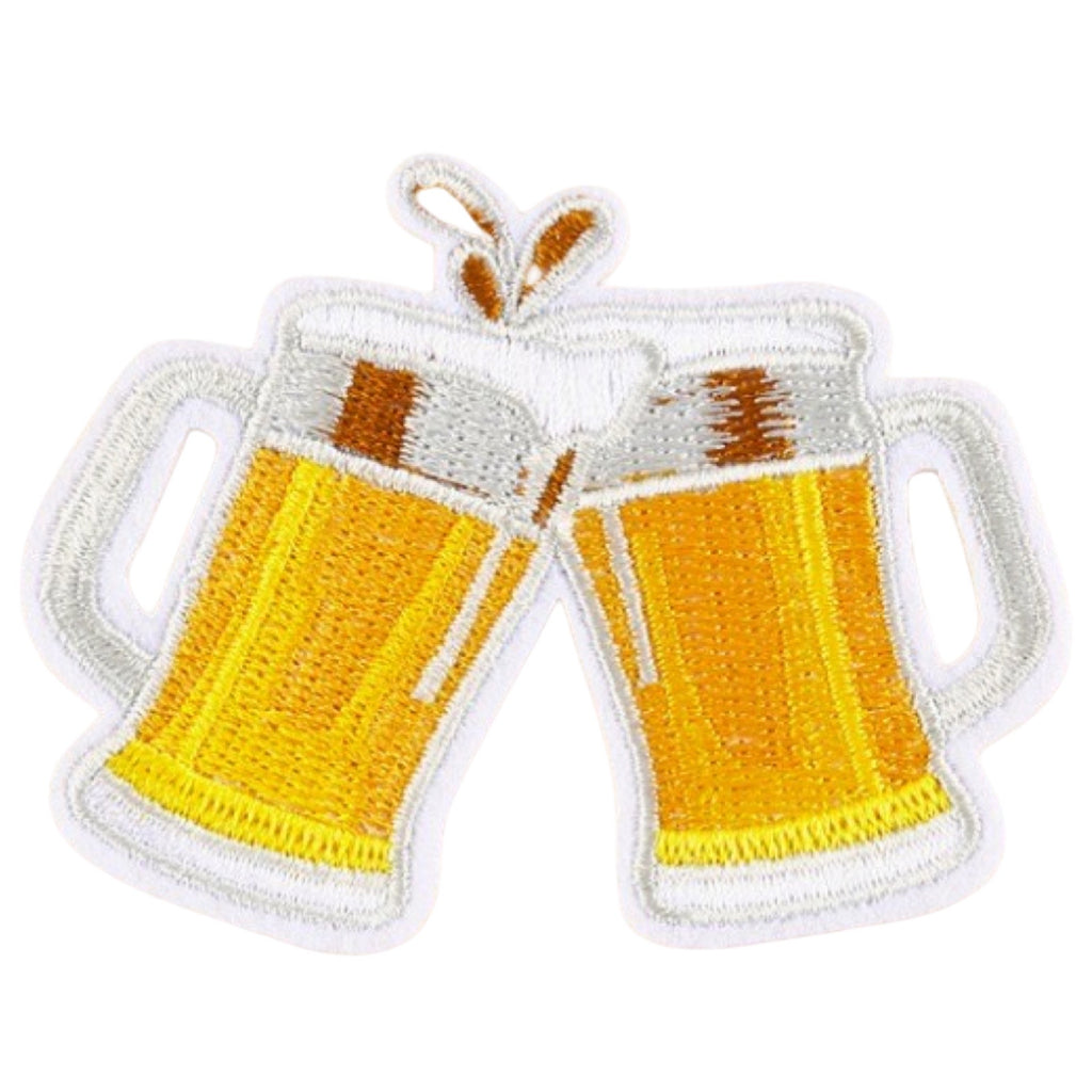 Strijk Embleem Patch Bier Bierglazen Bierpul Biertje Pils Pilsje

