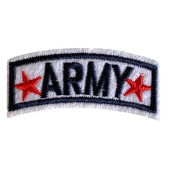 Army Label Patch – Military Text Iron-On Emblem