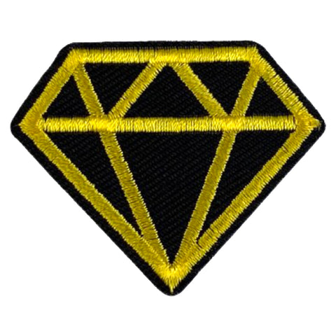 Geborduurde diamantvormige strijkpatch – iron-on emblem