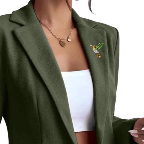 Amaxer Emaille Kolibrie Broche Pin voor Vrouwen Vogel Revers Amaxer Emaille Kolibrie Broche Pin voor Vrouwen Vogel Revers