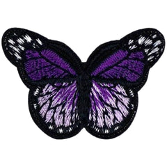 Vlinder Strijk Embleem Applicatie Patch Paars
