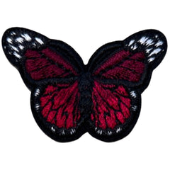 Vlinder Strijk Embleem Applicatie Patch Rood