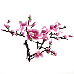 Magnolia Bloesem Opnaai Patch Rechts – Sew-On Emblem