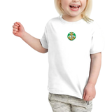 Anker Boei Strijk Embleem Patch Groen op een wit t-shirtje