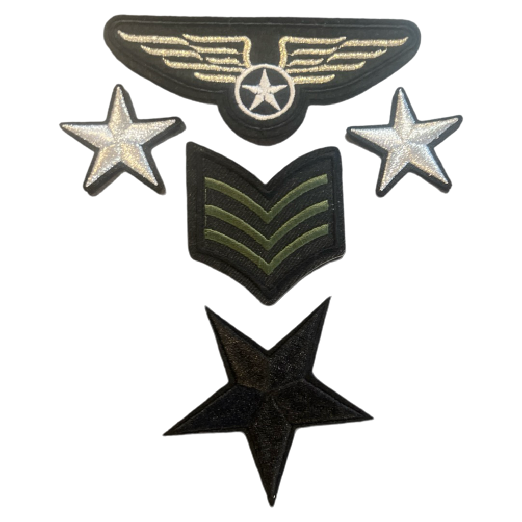 Army Military Air Force Strijk Embleem Patch Set