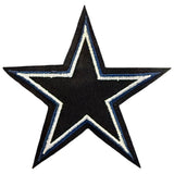 Geborduurde ster patch voor kleding en accessoires opstrijkbaar