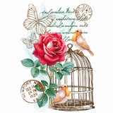 Vogels Vogelkooi Vintage Volière Strijk Applicatie (Bestellen 08-2023)