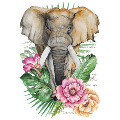 Olifant Strijk Applicatie Tropische