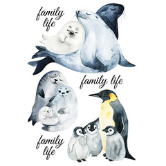 Pinguïn Zeehond Pool Dieren Strijk Applicatie