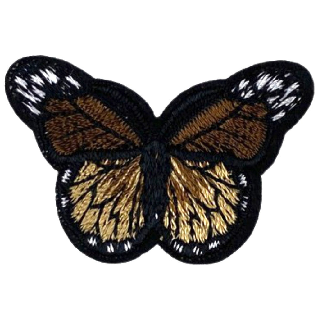 Vlinder Strijk Embleem Patch Oranje Geel Zwart Vlinder Strijk Embleem Patch Oranje Geel Zwart