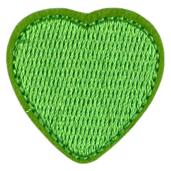 Hartje Strijk Embleem Patch Applicatie Groen Medium