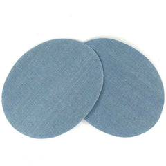 Knie Elleboog Strijk Stukken Lappen Patches Jeans Licht Blauw