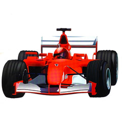 Formule 1 Raceauto / Racewagen Strijk Applicatie Rood