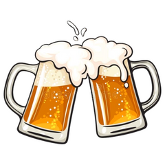Full Color Strijk Applicatie Small Bier Bierpull Schuimkraag