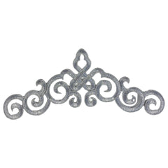 Venetiaans Kant Sequins Cosplay Strijk Applicatie Patch Zilver