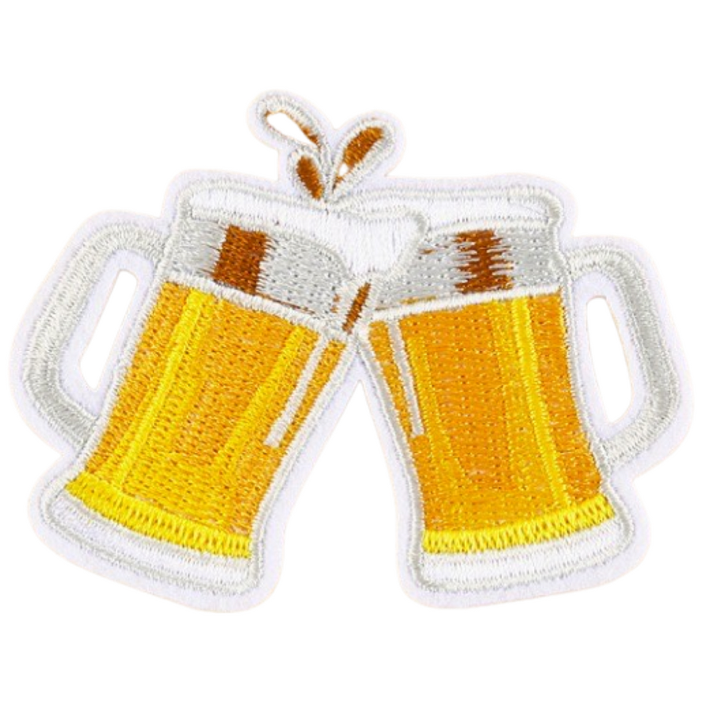 Bier Bierglazen Bierpul Biertje Pils Pilsje Strijk Embleem Patch