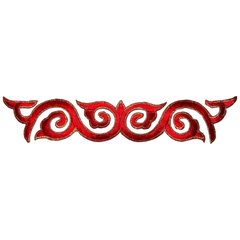 Cosplay Sequins Venetiaans Kant Strijk Applicatie Patch Rood