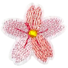 Bloem Bloemetje Strijk Embleem Patch Roze
