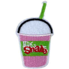 Shake Beker Rietje Strijk Embleem Patch