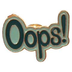 Oops Comic Tekst Emaille Pin