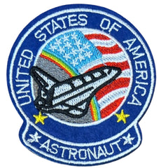 Astronaut United States Of America Space Shuttle Strijk Embleem Patch