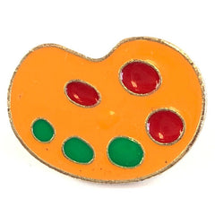 Verf Pallet Emaille Pin Oranje